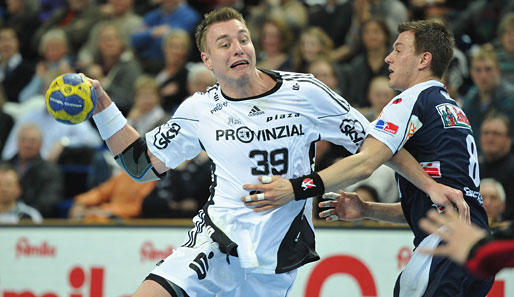 Momir Ilic (l.) vom THW Kiel war mit sechs Treffern bester Werfer