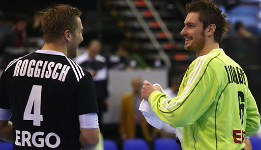 Kapitän Oliver Roggisch und Keeper Carsten Lichtlein wollen ins Achtelfinale