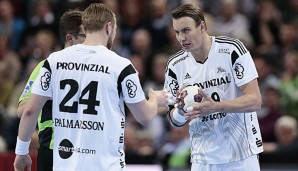 Der THW Kiel muss einen Zwei-Tore-Rückstand aufholen