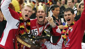 Johannes Bitter (l.) feierte 2007 mit dem DHB den WM-Titel