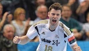 Niclas Ekberg sicherte dem THW Kiel per Siebenmeter das Unentschieden