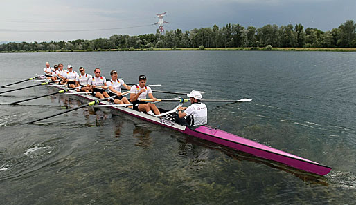 Der deutsche Achter befindet sich bei der Ruder-WM in Slowenien schon in Titelform