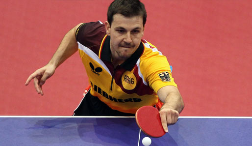 Deutschlands Nummer eins Timo Boll steht im Viertelfinale des World Cups in Paris