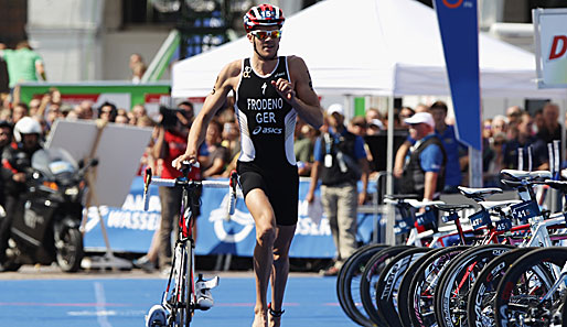 Jan Frodeno gewann 2008 die Goldmedaille im olympischen Triathlon-Wettbewerb