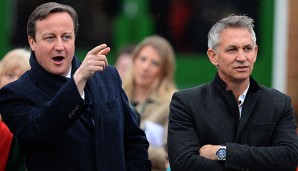 Gary Lineker (r.) und David Cameron sind nach dem Brexit fassungslos