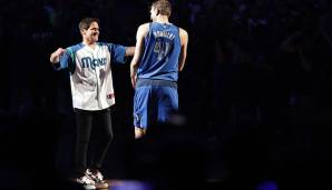 "Ich verspreche: Wir werden Dir die größte, krasseste Statue der Welt bauen und sie vor die Arena stellen." (Mavericks-Besitzer Mark Cuban zu Dirk Nowitzki)