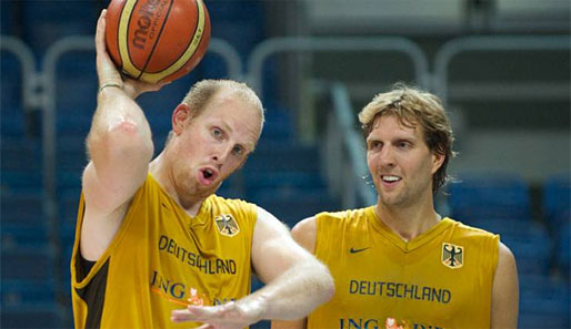 Chris Kaman und Dirk Nowitzki bilden den besten Frontcourt Europas