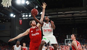 Die Brose Baskets um Bradley Wanamaker hatten keine Mühe mit dem Meister aus München