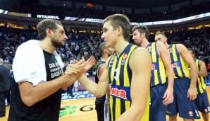 Vergangene Saison empfingen Fenerbahce und Bogdan Bogdanovic (r.) die Spurs