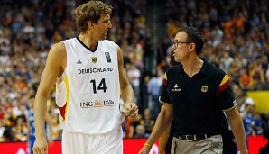 Für Dirk Nowitzki und Chris Fleming könnte gegen Spanien das letzte gemeinsame Spiel anstehen