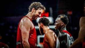 Game recognize game: Pau Gasol und Dennis Schröder