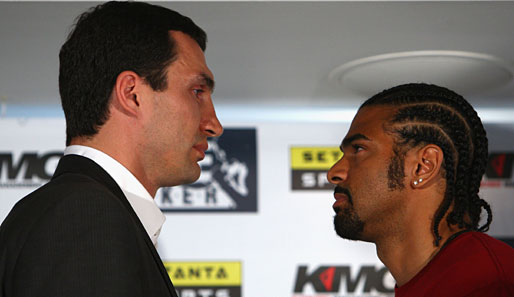 "Schau mir in die Augen, Kleiner!" Am 2. Juli kommt es womöglich endlich zum Klitschko vs. Haye-Fight