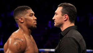 Anthony Joshua und Wladimir Klitschko treffen im Wembley-Stadion aufeinander