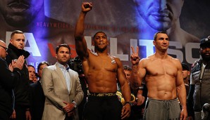 Anthony Joshua und Wladimir Klitschko boxen am 29. April