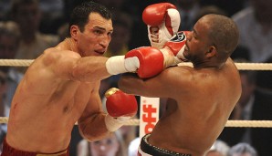 12. Juli 2008, IBF-, IBO- und WBO-Titel: Sieg gegen Tony Thompson durch K.o.