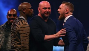 Floyd Mayweather und Conor McGregor lieferten sich zahlreiche verbale Gefechte