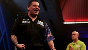 Platz 2: Gary Anderson - größte Erfolge: PDC-Weltmeister (2015, 2016), Sieger Premier League (2011), Sieger Players Championship Finals (2014)