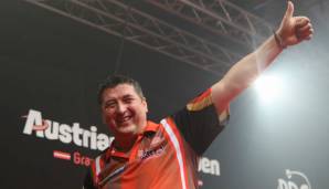 Mensur Suljovic stürmt ins Halbfinale der Austrian Darts Open