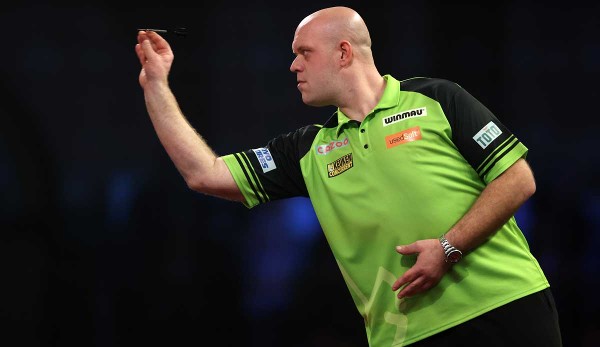 Michael van Gerwen ist der Favorit gegen Mensur Suljovic.