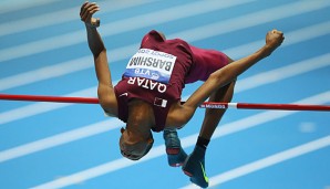 Mutaz Essa Barshim war bei seinem besten Versuch nur vier Zentimeter vom Weltrekord entfernt