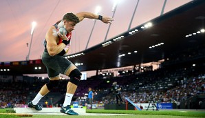 David Storl erreichte mit 21,47 m den zweiten Platz in Zürich