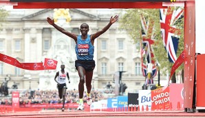 Eliud Kipchoge setzte sich mit seinen 2:04:42 Stunden an die Spitze der Weltjahresbestenliste