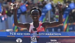 Mary Keitany tritt mit ihrem Hattrick in Grete Waitz' Fußstapfen