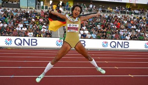 Malaika Mihambo hat in 2019 und 2022 Gold im Weitsprung abgeräumt.