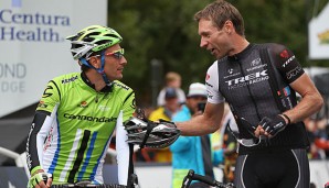 Jens Voigt (r.) fährt in den USA sein letztes Rennen als Profi