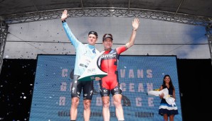 Cadel Evans (r.) hielt sich bis zum Schluss in der Spitzengruppe