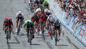 Peter Sagan im Sprintduell auf der Zielgraden