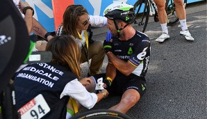 Mark Cavendish verletzte sich bei einem Sturz im Massensprint