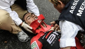 Richie Porte wurde nach seinem Sturz ins Krankenhaus gebracht