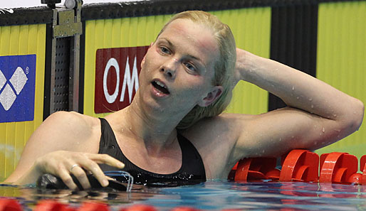 Britta Steffen gewann bei der Kurzbahn-EM in Stettin die Goldmedaille über 100 Meter Freistik