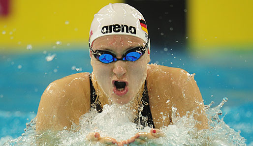 Theresa Michalak gewann bei der Kurzbahn-EM in Stettin über 100 Meter Lagen Gold