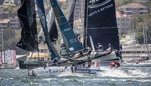 Oman Air gewinnt die Extreme Sailing Series in Hamburg