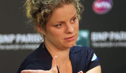 Kim Clijsters musste in Indian Wells wegen einer Schulterverletzung aufgeben