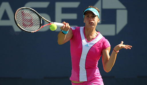 Andrea Petkovic hat ihr Match gegen Carla Suarez Navarro souverän gewonnen