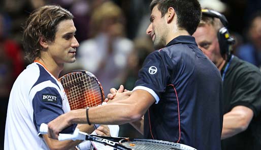 David Ferrer (l.) ließ Novak Djokovic in London keine Chance