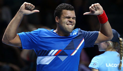 Jo-Wilfried Tsonga hat sich mit dem Sieg über Rafael Nadal den Halbfinaleinzug gesichert