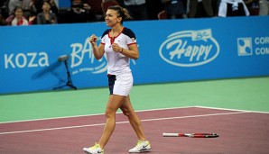 Simona Halep war die Freude nach dem Sieg deutlich anzusehen