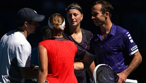 Das Mixed-Doppel konnten Kvitova und Stepanek mit 6:3 und 6:4 gewinnen