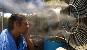 Auch die Fans leiden unter der Hitzewelle bei den Australian Open