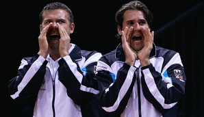 2004 hatte Waske (l.) an der Seite von Haas (r.), sein Debüt im Davis Cup gegeben