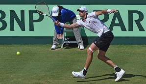 John Isner gewann für die USA das entscheidende Einzel gegen Bernand Tomic in vier Sätzen