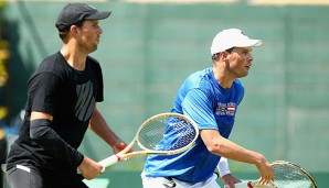 Mike Bryan und Bob Bryan beim Davis Cup