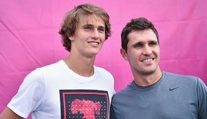 Alexander Zverev und Mischa Zverev bei den Australian Open im Januar