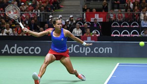 Barbara Strycova erfüllte ihre Aufgabe im Einzel gegen die Schweiz