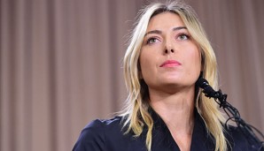 Maria Sharapova bei der Bekanntgabe, dass sie beim Dopingtest durchgefallen ist