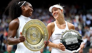 Angelique Kerber (r.) hat sich in New York zur Nummer eins der Welt gekrönt